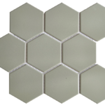 Dark Grey Hexagon Mosaic